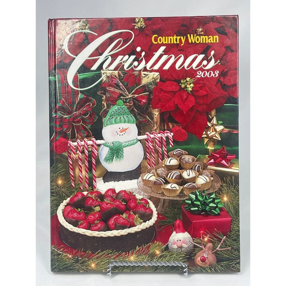 Vintage Country Woman Christmas 2003 HC Book Recipes Crafts Holiday Decor
